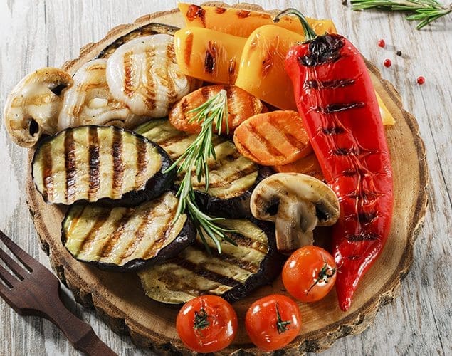 Grilled Eggplant And Other Vegetables