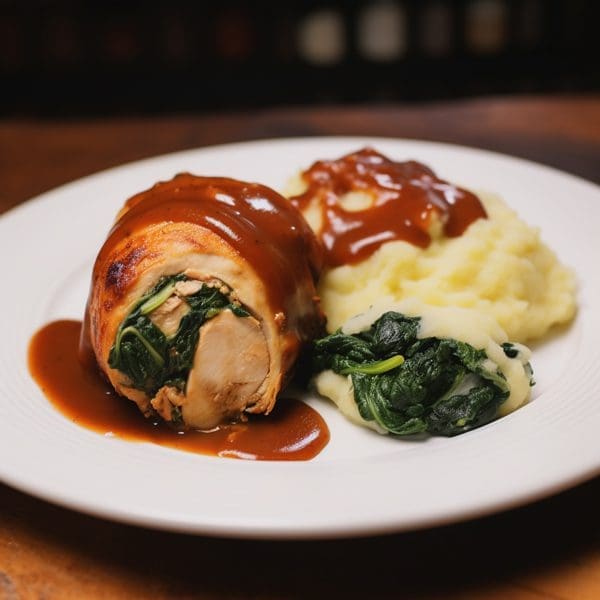 Chicken Braciole with Spinach
