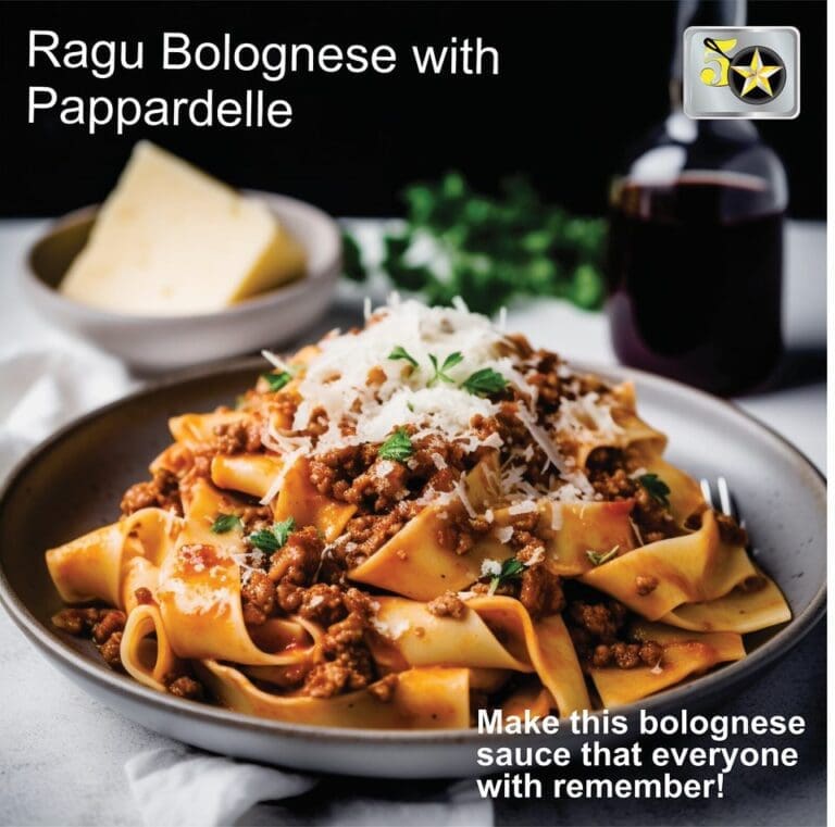 Ragu Bolognese with Pappardelle