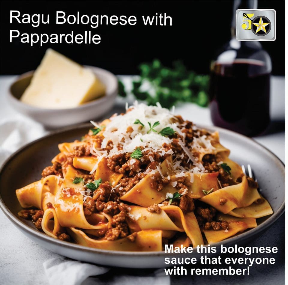 Ragu Bolognese with Pappardelle