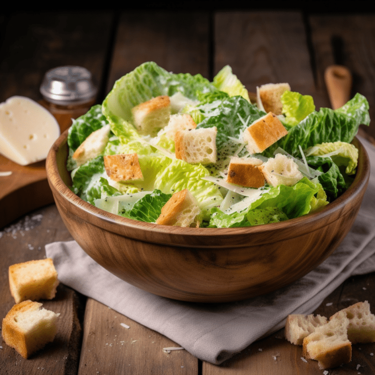 Caesar Salad on a bowl