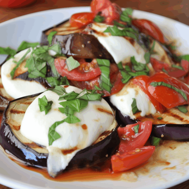 Chef ETL's Grilled Eggplant, Tomato and Mozzarella