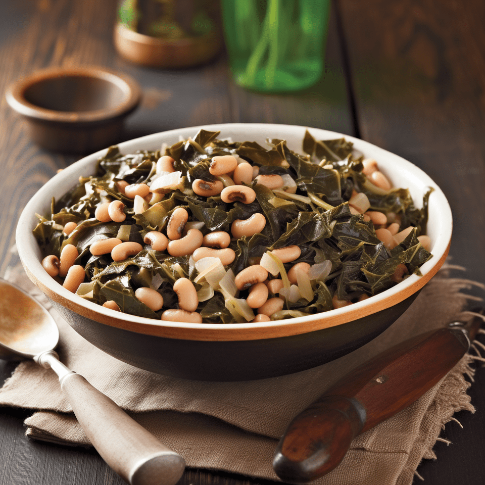 Collard Greens with Black-Eyed Peas