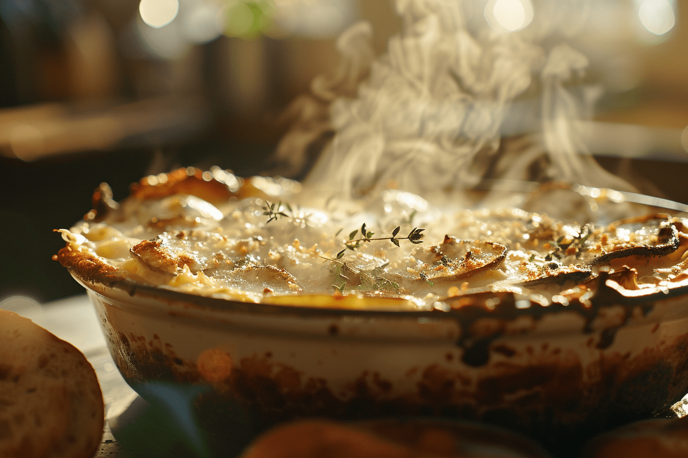 Creamy Potato-Mushroom Gratin