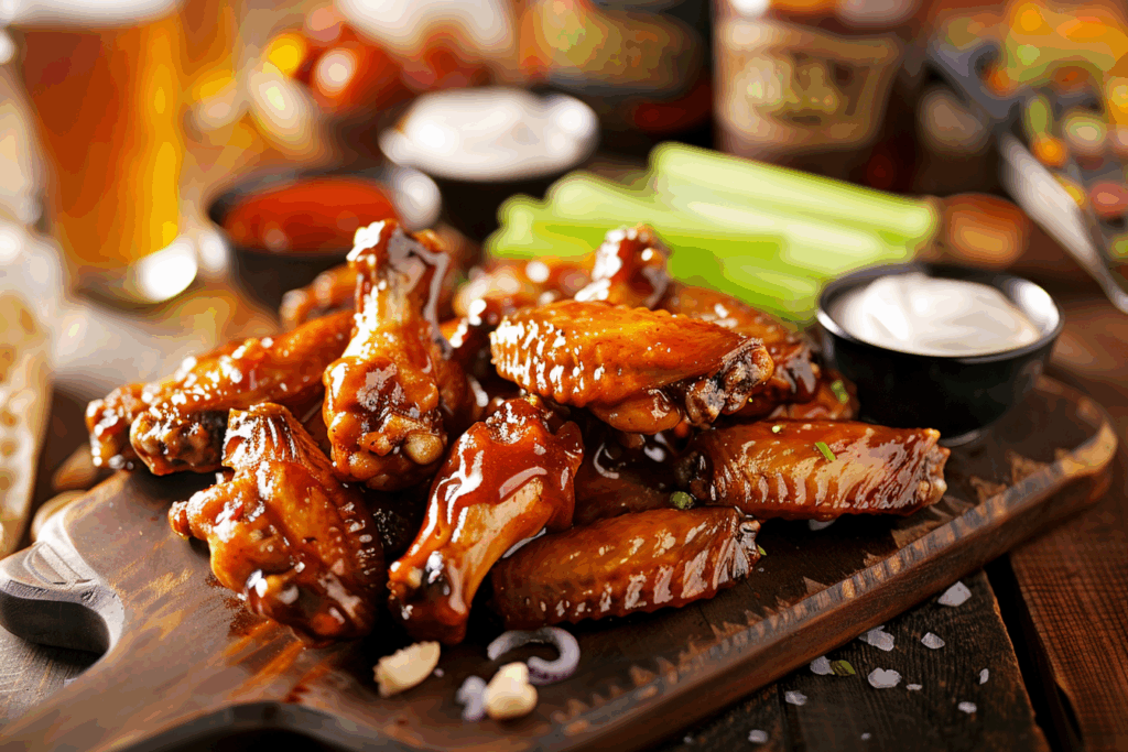 Chef ETL's Spicy Honey-Barbeque Wings