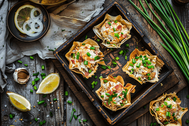 Crab-Stuffed Phyllo Shells