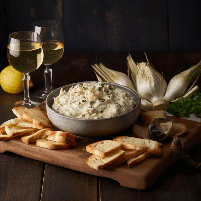 Creamy Brie Dip with Artichokes & Crab