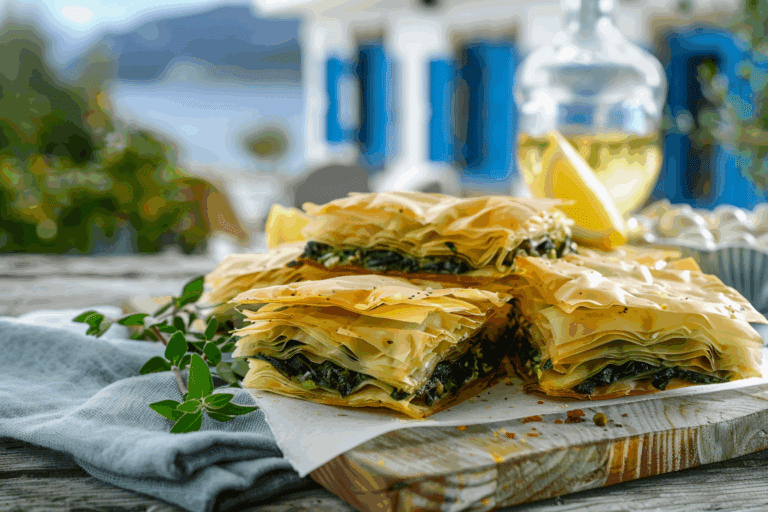 Greek Spinach and Feta Pie (Spanakopita)