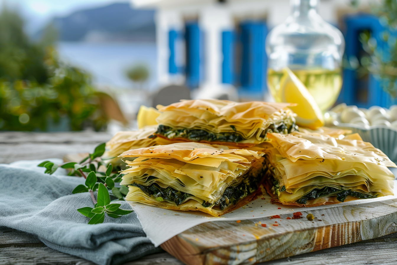 Greek Spinach and Feta Pie (Spanakopita)