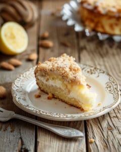 A slice of Cream Cheese Coffee Cake 