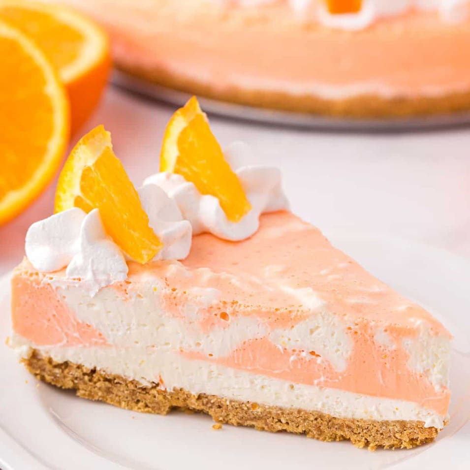 No-Bake Orange Dreamsicle Cheesecake Delight