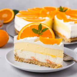 No-Bake Orange Dreamsicle Cheesecake Delight