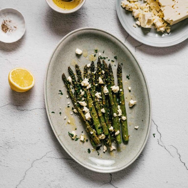 Smoked Asparagus with Feta